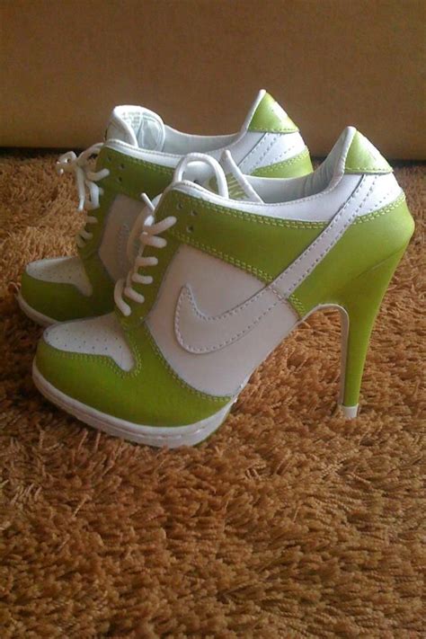 nike dunks high heels